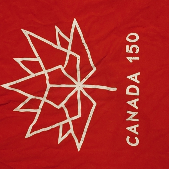 3/$25 JOE Fresh Canada 150 maple leaf red shirt short sleeves kids size 7 - Picture 2 of 5